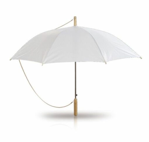 מטריות | מטריות ממותגות | הדפסה על מטריות | מטריות לפרסום | מטריה ממותגת ידית עץ 21 אינץ'
