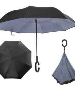 מטריה הפוכה מתקפלת | מטריות | מטריות ממותגות | הדפסה על מטריות | מטריות לפרסום