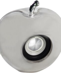 רמקול בצורת תפוח. מתאים לטלפון נייד, מחשב, iPod, נגני MP. חיבור לרמקול עם כניסה 3.5 מ"מ SPL. צליל נקי וחזק, עוצמת רמקול 3 וואט. מופעל באמצעות כבל USB או סוללות