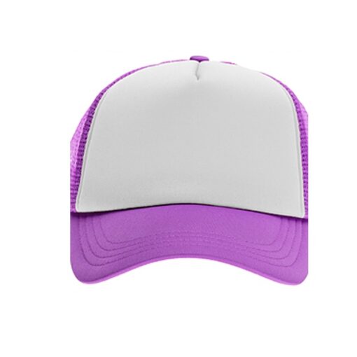 כובע רשת ממותג סגול | הדפסה על כובעים | כובעים להדפסה | כובעים ממותגים