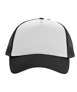 כובע רשת ממותג שחור | הדפסה על כובעים | כובעים להדפסה | כובעים ממותגים