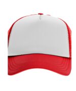 כובע רשת ממותג אדום | הדפסה על כובעים | כובעים להדפסה | כובעים ממותגים