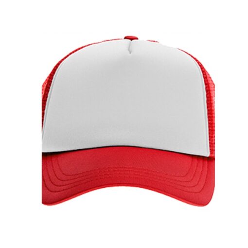 כובע רשת ממותג אדום | הדפסה על כובעים | כובעים להדפסה | כובעים ממותגים