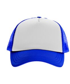כובע רשת ממותג כחול | הדפסה על כובעים | כובעים להדפסה | כובעים ממותגים
