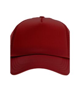 כובע רשת ממותג בורדו מלא | הדפסה על כובעים | כובעים להדפסה | כובעים ממותגים